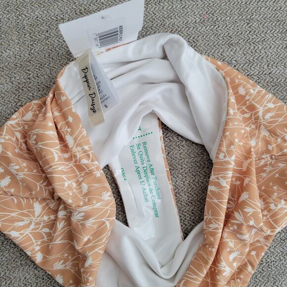 Dippin' Daisy's high rise yellow mustard floral swim bottom Size S - Picture 3 of 8